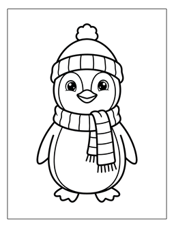 1. Free penguin coloring sheet for kids. Penguin coloring page, penguin coloring sheet, color, coloring page, penguin, printable, free, book, pictures to color, easy, children, adult, print, download, pdf.