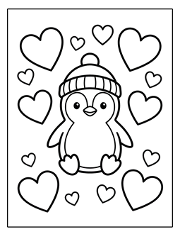 13. Simple penguin coloring page. Penguin coloring page, penguin coloring sheet, color, coloring page, penguin, printable, free, book, pictures to color, easy, children, adult, print, download, pdf.