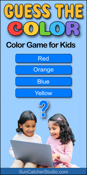 Guess the color, color guessing game for kids, online color quiz, interactive color game, color identification, visual learning, free, educational, learning, interactive.