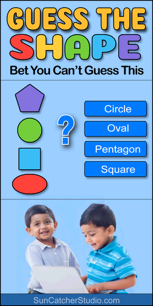 Guess the shape, shape guessing game for kids, online, interactive, educational, learning, matching, circle, square, triangle, rectangle, oval, diamond, hexagon, octagon, free.