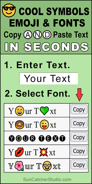 Copy and paste symbols, cool fonts, generator, emoji, letters, hearts, emoticons, translator,
fancy text, Twitter, Facebook, Instagram, Snapchat, GitHub, WhatsApp and more.