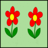 Flower pattern scaled smaller