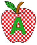 Apple with fill pattern