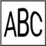 Arc upper monogram font, 3 three initials