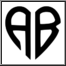 Monogram heart shaped font, two initials