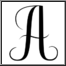 Monogram interlocking font, one initial