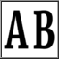 Monogram font, two initials