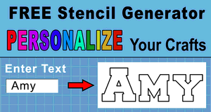 Letter Stencils (Free Printable Number and Alphabet Stencils)