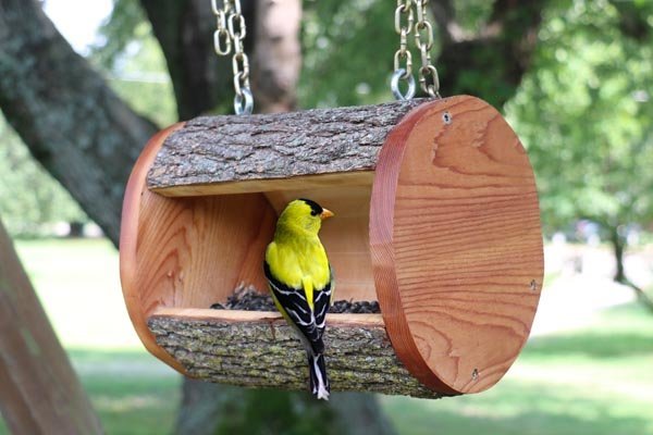 DIY Bird Feeder Plans (Homemade Log Birdfeeder) – Patterns ...
