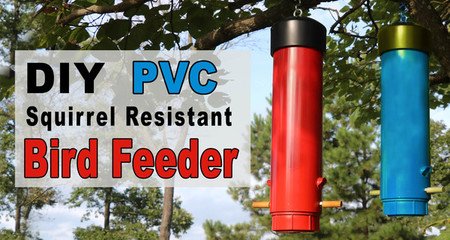 PVC Bird Feeder Plans (DIY Squirrel Resistant Hanging Birdfeeder)