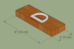 Bird house plans a-frame top piece.