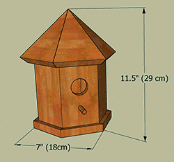 Bird house plans gazebo measurements.