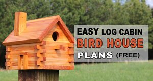 Birds House Plans (Log Cabin)