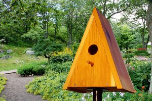 Simple A-frame Bird House Plans, nesting box.