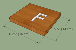 Bird house planter plans, 3d model, dimensions, roof, part F.