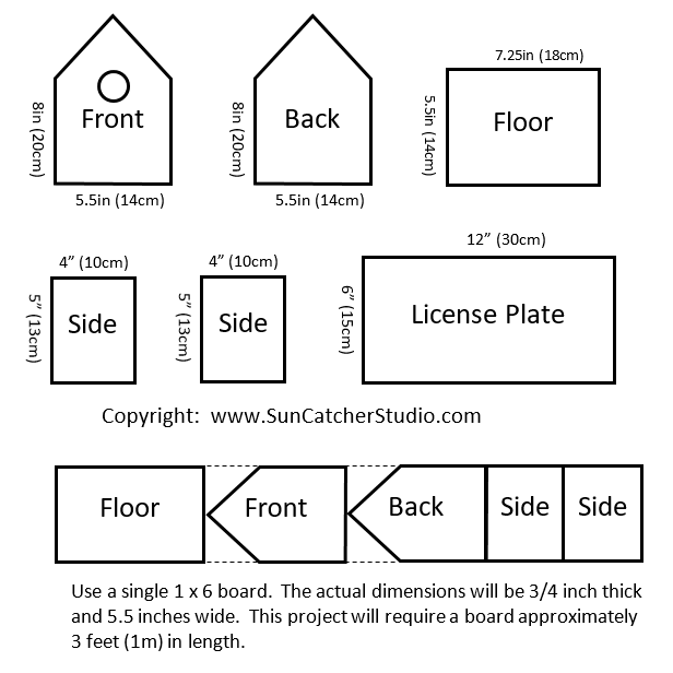 Simple Bird House Plans With Measurements