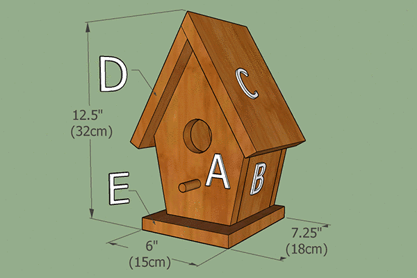 Free Birdhouse Plans Diy Homemade, Wood Bird Houses Plans
