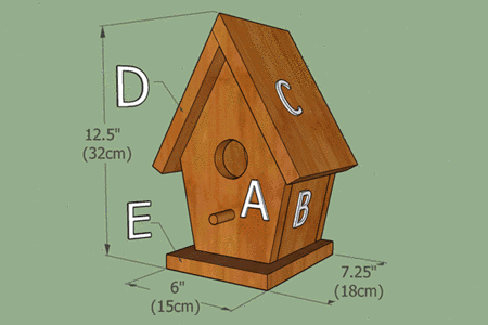 free birdhouse plans complete labeled