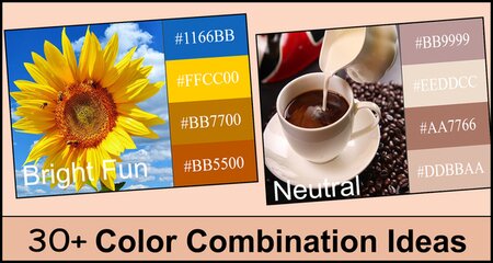Color Combinations (Color Palettes, Schemes, & Ideas)
