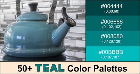 Teal Color Palette (Combinations, Schemes & Ideas)