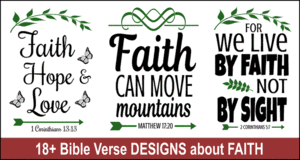 Bible verse designs about Faith