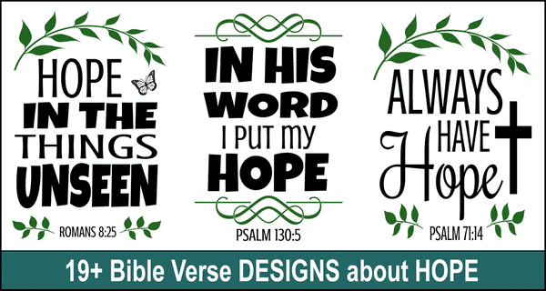 Download Bible Verse Designs On Hope Svg Files Cricut Design Patterns Monograms Stencils Diy Projects