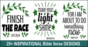 Inspirational Bible quote designs