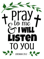 Jeremiah 29:12 Pray to me and I will listen to you, bible verses, scripture verses, svg files, passages, sayings, cricut designs, silhouette, embroidery, bundle, free cut files, design space, vector.