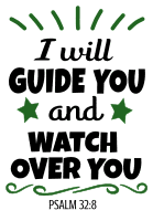 Psalm 32:8 I will guide you and watch over you, bible verses, scripture verses, svg files, passages, sayings, cricut designs, silhouette, embroidery, bundle, free cut files, design space, vector.