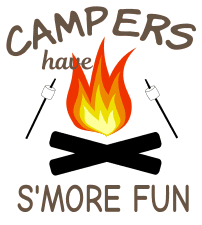 Campers have s'more fun. camping quotes, camping sayings, free, svg files, cricut designs, silhouette, campfire, happy camper, embroidery, bundle, cut files, design space, vector, camping.