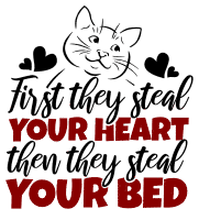 First they steal your heart. cat quotes, cat sayings, Cricut designs, free, clip art, svg file, template, pattern, stencil, silhouette, cut file, design space, vector, shirt, cup, DIY crafts and projects, embroidery.