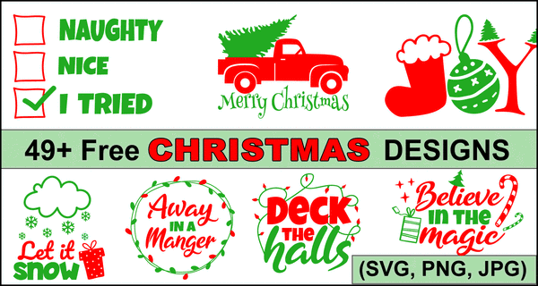 Christmas Quotes & Sayings (Free Cricut Designs, Clipart & SVG Files)