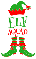 Free Elf squad. Christmas quotes, Christmas sayings, cricut designs, svg files, silhouette, winter, holidays, crafts, embroidery, bundle, cut files, vector.