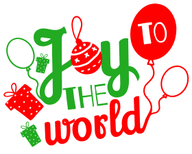 Free Joy to the world. Christmas quotes, Christmas sayings, cricut designs, svg files, silhouette, winter, holidays, crafts, embroidery, bundle, cut files, vector.