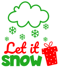 Free Let it snow. Christmas quotes, Christmas sayings, cricut designs, svg files, silhouette, winter, holidays, crafts, embroidery, bundle, cut files, vector.