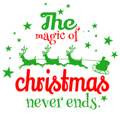 Free Magic of Christmas. Christmas quotes, Christmas sayings, cricut designs, svg files, silhouette, winter, holidays, crafts, embroidery, bundle, cut files, vector.
