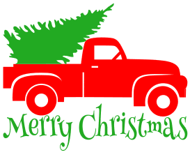 Free Tree truck merry Christmas. Christmas quotes, Christmas sayings, cricut designs, svg files, silhouette, winter, holidays, crafts, embroidery, bundle, cut files, vector.
