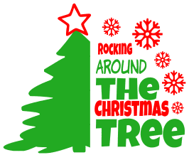 Free Rocking around christmas tree. Christmas quotes, Christmas sayings, cricut designs, svg files, silhouette, winter, holidays, crafts, embroidery, bundle, cut files, vector.