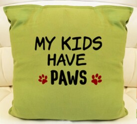 My kids have paws. Dog quotes, dog sayings, Cricut designs, free, clip art, svg file, template, pattern, stencil, silhouette, cut file, design space, vector, shirt, cup, DIY crafts and projects, embroidery.