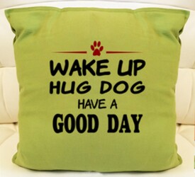 Wake up hug dog. Dog quotes, dog sayings, Cricut designs, free, clip art, svg file, template, pattern, stencil, silhouette, cut file, design space, vector, shirt, cup, DIY crafts and projects, embroidery.