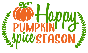 Happy pumpkin spice season. Fall quotes, fall and autumn sayings, Cricut designs, free, clip art, svg file, template, pattern, stencil, silhouette, cut file, design space, vector, shirt, cup, DIY crafts and projects, embroidery.