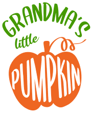 Grandma's little pumpkin. Fall quotes, fall and autumn sayings, Cricut designs, free, clip art, svg file, template, pattern, stencil, silhouette, cut file, design space, vector, shirt, cup, DIY crafts and projects, embroidery.