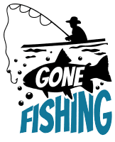 Gone fishing. Fishing quotes, fishing sayings, Cricut designs, free, clip art, svg file, template, pattern, stencil, silhouette, cut file, design space, short, funny, shirt, cup, DIY crafts and projects, embroidery.