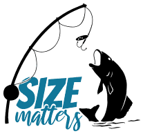 Size matters. Fishing quotes, fishing sayings, Cricut designs, free, clip art, svg file, template, pattern, stencil, silhouette, cut file, design space, short, funny, shirt, cup, DIY crafts and projects, embroidery.