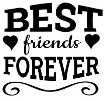 Best friends forever. friendship quotes, friendship sayings, cricut designs, svg files, silhouette, embroidery, bundle, free cut files, design space, vector.