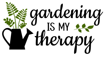 Gardening is my therapy. Garden quotes, garden sayings, cricut designs, svg files, plants, cactus, succulents, funny, short, planting, silhouette, embroidery, bundle, free cut files, design space, vector.