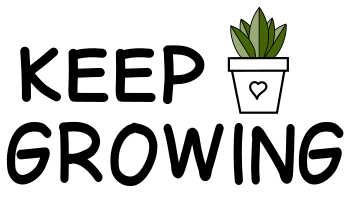 Keep growing. Garden quotes, garden sayings, cricut designs, svg files, plants, cactus, succulents, funny, short, planting, silhouette, embroidery, bundle, free cut files, design space, vector.