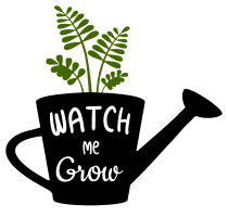 Watch me grow. Garden quotes, garden sayings, cricut designs, svg files, plants, cactus, succulents, funny, short, planting, silhouette, embroidery, bundle, free cut files, design space, vector.