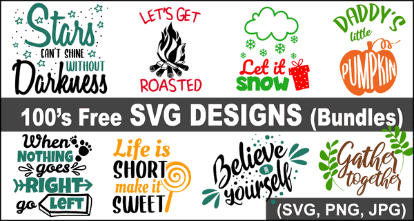 Quotes & Short Sayings (SVG Files, Clipart, & Cricut Designs)