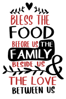 Bless the-food-before-us. Kitchen quotes, funny kitchen sayings, short, cooking, Cricut designs, free, clip art, svg file, template, pattern, stencil, silhouette, cut file, design space, shirt, cup, DIY crafts and projects, embroidery.